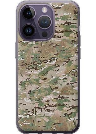 Чехол на iphone 14 pro камуфляж v5 из силикона fch_0004247