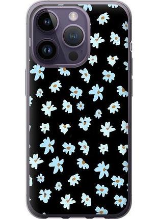 Чехол на iphone 14 pro цветочный из силикона fch_0010052