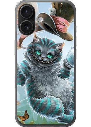 Чехол на iphone 16 чеширский кот 2 из силикона fch_0146241