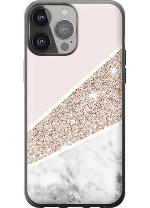 Чехол на iphone 13 pro max пастельный мрамор из силикона fch_0019362