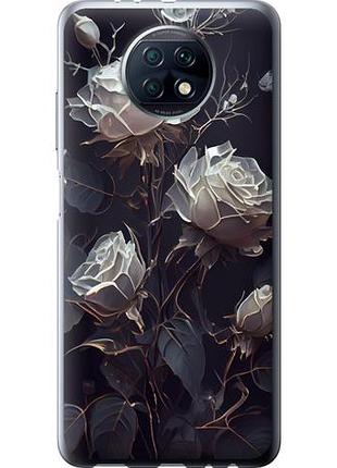 Чехол на xiaomi redmi note 9t розы 2 из силикона fch_0002167