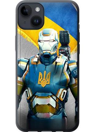 Чехол на iphone 14 plus украинский киборг из силикона fch_0032996
