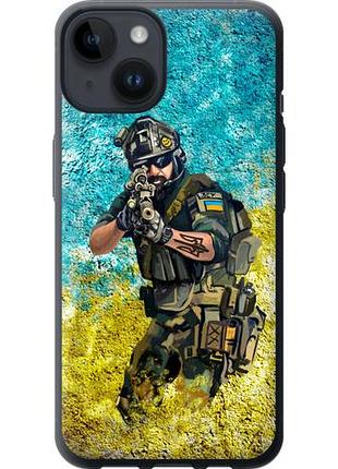 Чехол на iphone 14 воин зсу из силикона fch_0003160