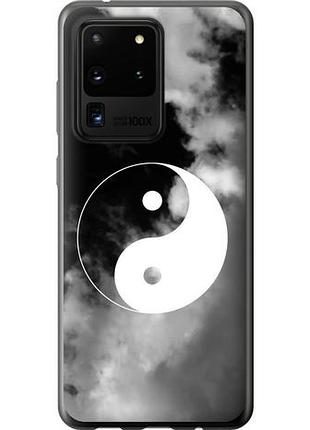 Чехол на samsung galaxy s20 ultra инь и янь из пластика fch_0014797