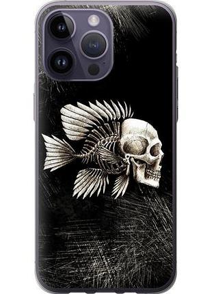 Чехол на iphone 14 pro max рыбо-человек из силикона fch_0037861
