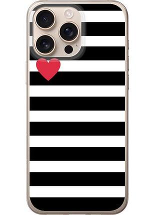 Чехол на iphone 16 pro max черно-белые полосы из силикона fch_0145835