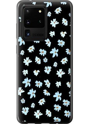 Чехол на samsung galaxy s20 ultra цветочный из силикона fch_0010021