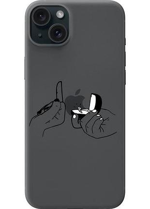 Чехол на iphone 15 plus предложение из силикона fch_0090095