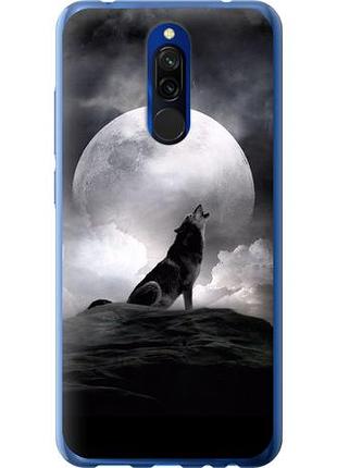 Чехол на xiaomi redmi 8 воющий волк из пластика fch_0017141