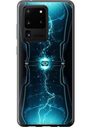 Чехол на samsung galaxy s20 ultra молнии в цилиндре из силикона fch_0009751