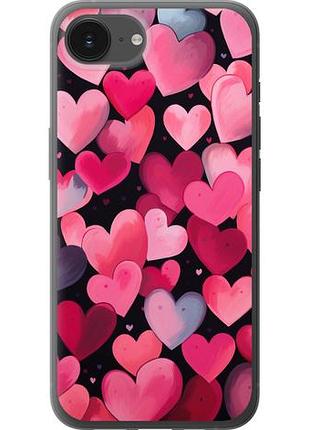 Чехол на iphone 16e сердечки 4 из силикона fch_0147783