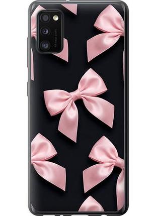 Чехол на samsung galaxy a41 a415f coquette ribbons dark coquette из пластика fch_0148810