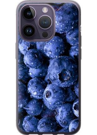 Чехол на iphone 14 pro голубика из силикона fch_0042182