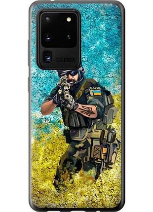 Чехол на samsung galaxy s20 ultra воин зсу из пластика fch_0003187