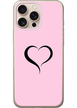 Чехол на iphone 16 pro max сердце 1 из силикона fch_0143206