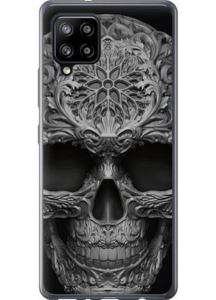 Чехол на samsung galaxy a42 a426b skull-ornament из пластика fch_0016840
