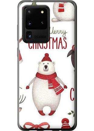 Чехол на samsung galaxy s20 ultra merry christmas из пластика fch_0024382