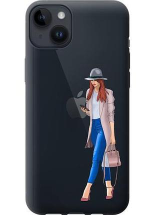 Чехол на iphone 14 plus девушка 1 из силикона fch_0045551
