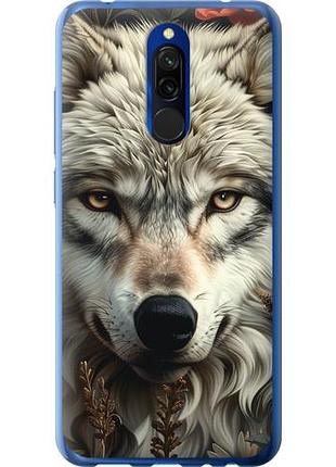 Чехол на xiaomi redmi 8 волчий взгляд из пластика fch_0140550