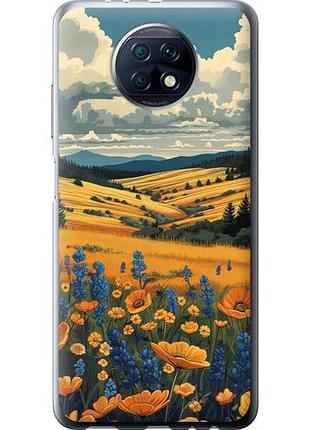 Чехол на xiaomi redmi note 9t украинское поле из силикона fch_0136924