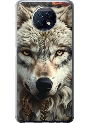 Чехол на xiaomi redmi note 9t волчий взгляд из силикона fch_0140453