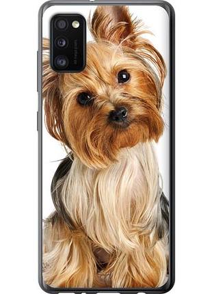 Чехол на samsung galaxy a41 a415f йоркширский терьер с хвостиком из пластика fch_0008603