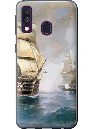 Чехол на samsung galaxy a40 2019 a405f айвазовский. корабли из пластика fch_0063564