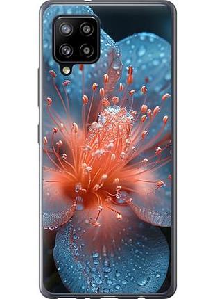 Чехол на samsung galaxy a42 a426b роса на цветке из пластика fch_0135326