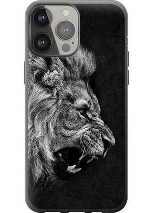 Чехол на iphone 13 pro max лев из силикона fch_0010317