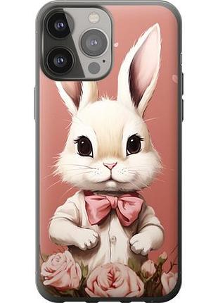 Чехол на iphone 13 pro max зайчик из силикона fch_0005592