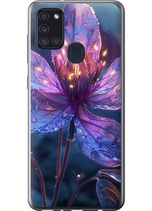 Чехол на samsung galaxy a21s a217f магический цветок из силикона fch_0137913