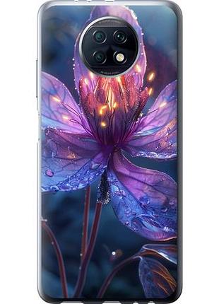 Чехол на xiaomi redmi note 9t магический цветок из силикона fch_0137900