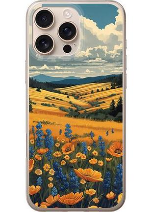Чехол на iphone 16 pro max украинское поле из силикона fch_0147628