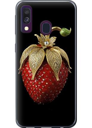 Чехол на samsung galaxy a40 2019 a405f клубника v3 из пластика fch_0008466