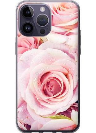 Чехол на iphone 14 pro max розы из силикона fch_0065107