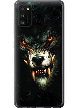 Чехол на samsung galaxy a41 a415f дьявольский волк из пластика fch_0020348