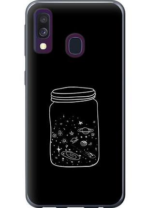Чехол на samsung galaxy a40 2019 a405f космос в банке из пластика fch_0039246