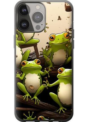 Чехол на iphone 13 pro max жабки из силикона fch_0025977