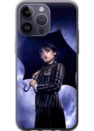 Чехол на iphone 14 pro max wednesday из силикона fch_0071098