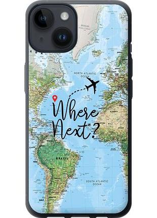 Чехол на iphone 14 путешествие из силикона fch_0030970