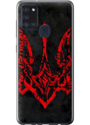 Чехол на samsung galaxy a21s a217f герб украины из силикона fch_0018114