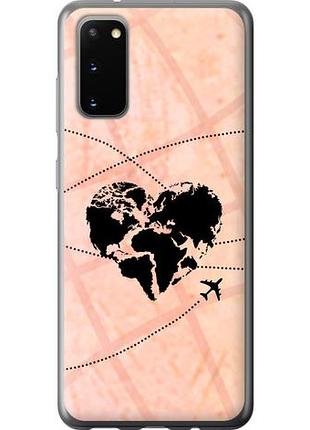 Чехол на samsung galaxy s20 путешествуй из пластика fch_0123510