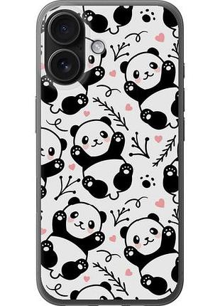 Чехол на iphone 16 панды из силикона fch_0146158