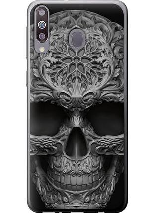 Чехол на samsung galaxy a40s a3050 skull-ornament из пластика fch_0016837