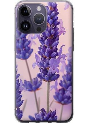 Чехол на iphone 14 pro max лаванда из силикона fch_0135659