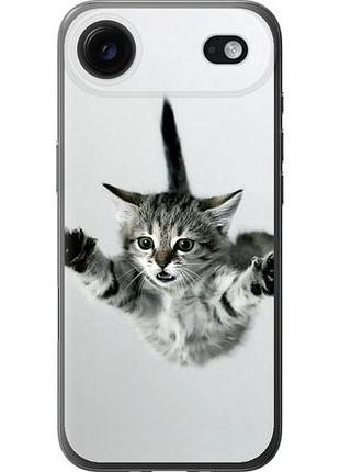 Чехол на iphone 17 air летящий котёнок из силикона fch_0149363