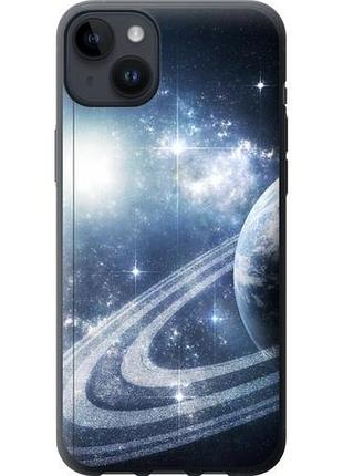 Чехол на iphone 14 plus кольца сатурна из силикона fch_0061104