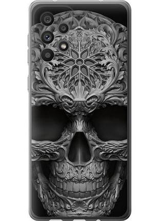 Чехол на samsung galaxy a73 a736b skull-ornament из силикона fch_0016799