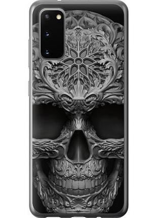 Чехол на samsung galaxy s20 skull-ornament из пластика fch_0016825