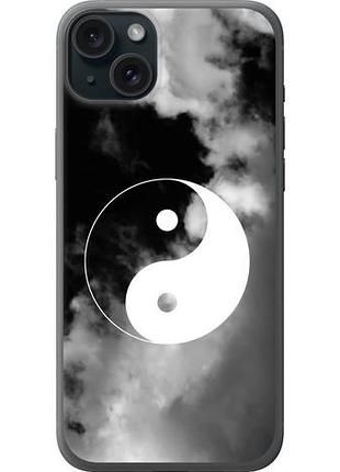 Чехол на iphone 15 plus инь и янь из силикона fch_0014848